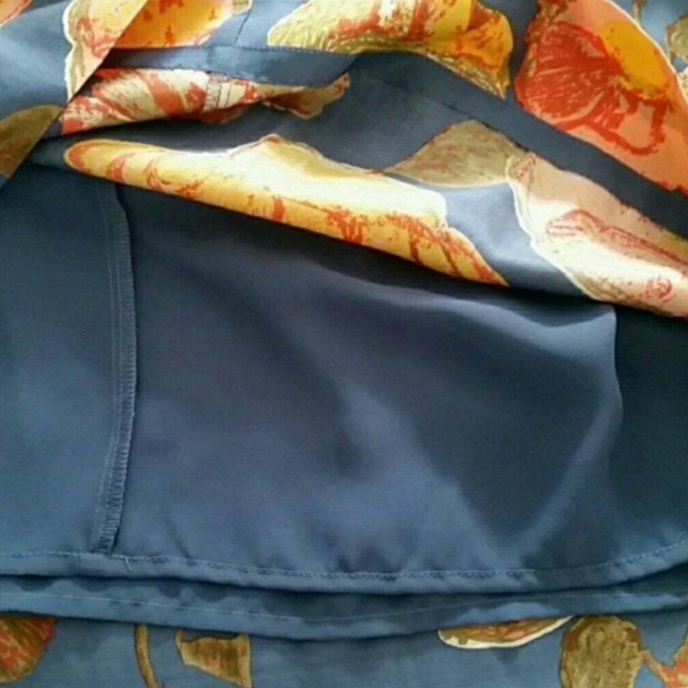 ANTHROPOLOGIE Maeve Peony Silk Slip Dress EUC sz 6 - Picture 8 of 16